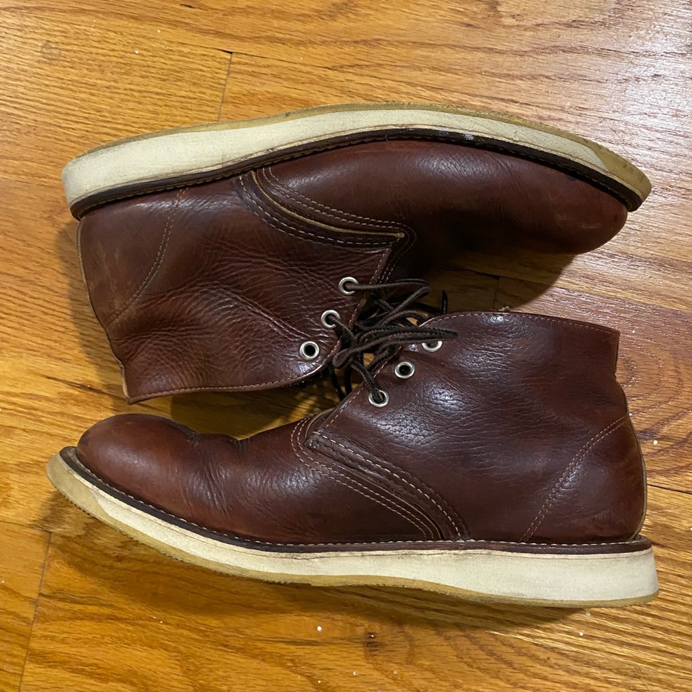 Heritage Style 3141 WORK CHUKKA MEN'S CHUKKA IN BRIAR OIL-SLICK LEATHER size 9